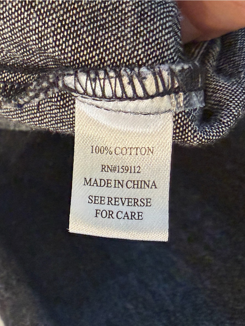 Black Denim Button-Down Shirt Dress - Picture 5 of 6
